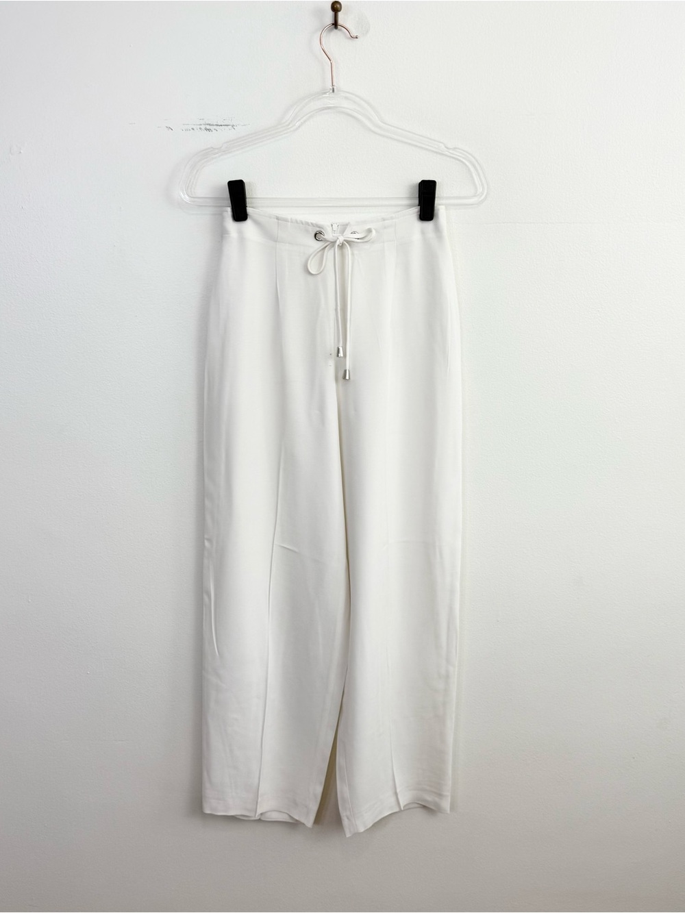 Vintage Lew Magram Collection White Wide Leg Drawstring Pants Size 4